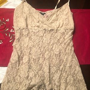 Vanity 2 tank set tan size XL